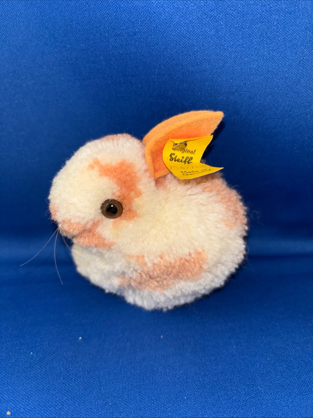 Steiff Original Vintage German Woolen Bunny Rabbit 7142/06 60s 70s Button & Tag!